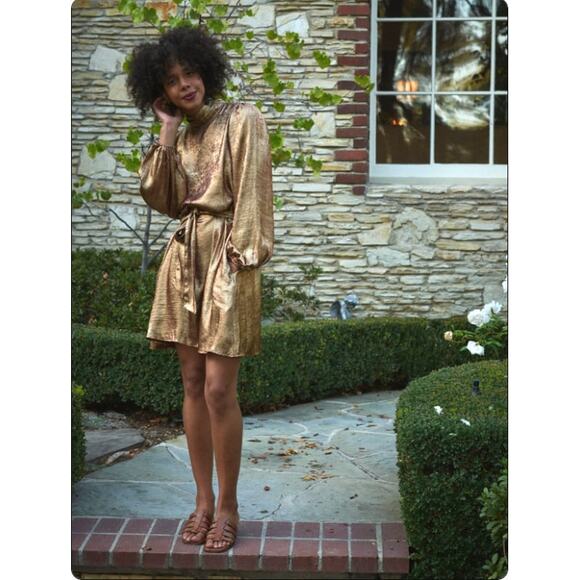 The Odells Cecilia Dress Copper Multi Mini XS - Picture 1 of 12